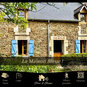  Ferienhaus La Maison Bleue,authenticite, Nature, Simplicite, 2-5 Personnes, Sur